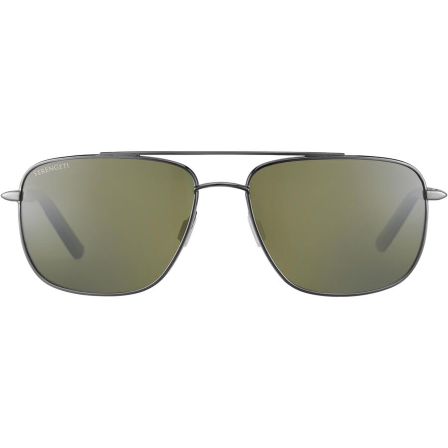 TELLARO, Shiny Gunmetal with Black Temples and Grey inside Temple Tips-Mineral Polarized 555nm Cat 3 to 3, hi-res